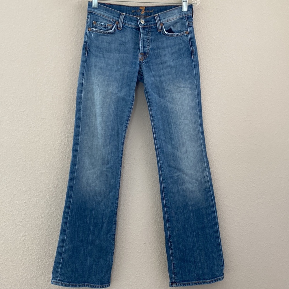 7 For All Mankind Boycut Denim Bootcut Jeans Size: 25